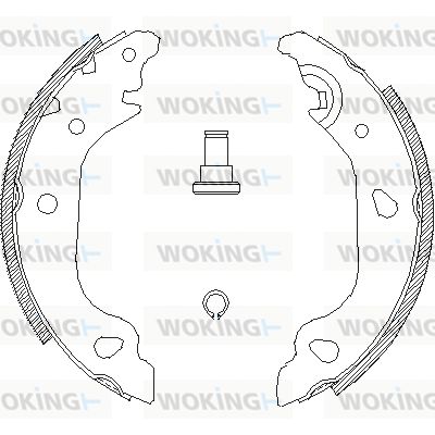 Комплект тормозных колодок WOKING Z4098.01 для ZASTAVA 10