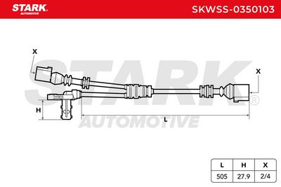 датчик, обороти на колелото STARK SKWSS-0350103