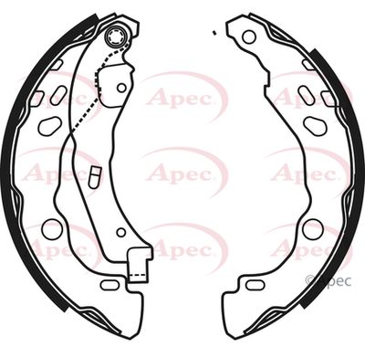 Brake Shoe Set APEC SHU657