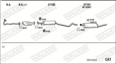 Изпускателна система WALKER DW12003