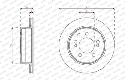 DISC FRANA FERODO DDF1772 2