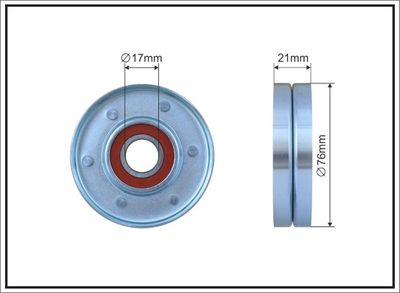 Tensioner Pulley, V-ribbed belt 170-00