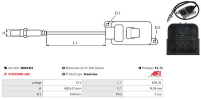 SENZOR NOX INJECTIE ADITIV AS-PL NOX9429 2