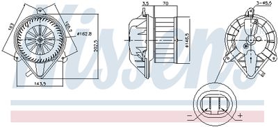 VENTILATOR HABITACLU NISSENS 87171 5