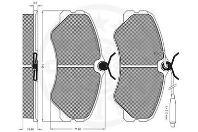 SET PLACUTE FRANA FRANA DISC OPTIMAL 9522 1