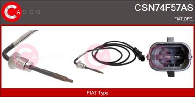 SENZOR TEMPERATURA GAZE EVACUARE