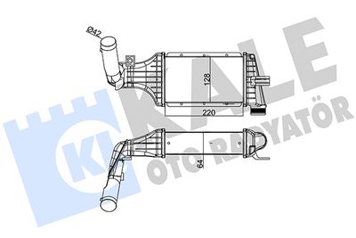 Интеркулер KALE OTO RADYATÖR 345200 для OPEL ASTRA