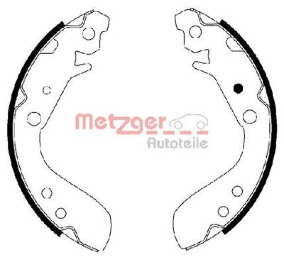 Комплект тормозных колодок METZGER MG 830 для HONDA JAZZ