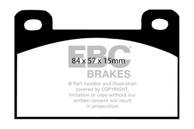 Комплект тормозных колодок, дисковый тормоз EBC Brakes DP288 для WARTBURG 353