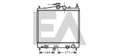 EACLIMA 31R18179 Радиатор охлаждения двигателя  для NISSAN NOTE (Ниссан Ноте)