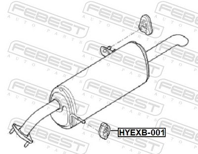 TAMPON CAUCIUC AMORTIZOR ESAPAMENT FEBEST HYEXB001 1
