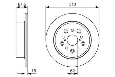 Brake Disc 0 986 479 R25