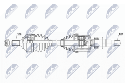 Wał napędowy NTY NPW-CT-099