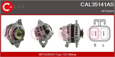 Генератор CASCO CAL35141AS для MITSUBISHI L300