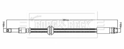 Brake Hose Borg & Beck BBH8838