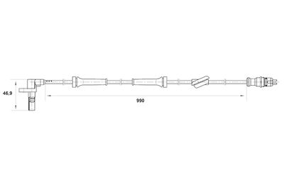 SENSOR RADDREHZAHL BOSCH 0265007036 4