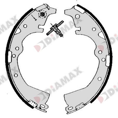 Комплект тормозных колодок DIAMAX N01407 для TOYOTA CROWN