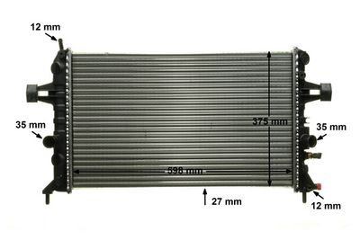 RADIATOR RACIRE MOTOR MAHLE CR574000P 9