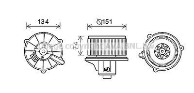 Вентилятор салона AVA QUALITY COOLING KA8227 для KIA RIO