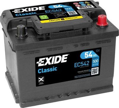 Стартерная аккумуляторная батарея EXIDE EC542 для OPEL CORSA