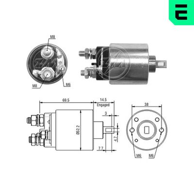 Elektromagnetický spínač, startér ERA ZM2484