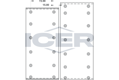 Комплект тормозных башмаков, барабанные тормоза ICER 21 7973 00 для MERCEDES-BENZ T2/LN1
