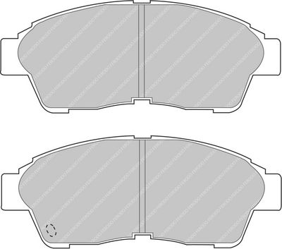 комплект спирачно феродо, дискови спирачки FERODO RACING FDS867