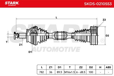 полуоска STARK SKDS-0210553