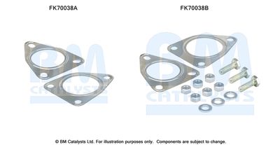 Zestaw montażowy, rura wydechowa BM CATALYSTS FK70038