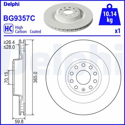 Brake Disc BG9357C