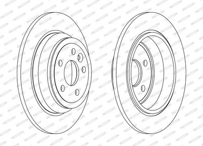 BREMSSCHEIBE FERODO DDF2607C 1