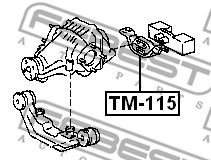 TM-115 Подушка заднего дифференциала  FEBEST FEBEST 