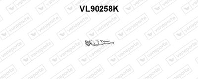 Катализатор VENEPORTE VL90258K для VOLVO 960