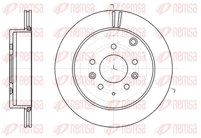 Тормозной диск REMSA 61237.10 для MAZDA CX-7
