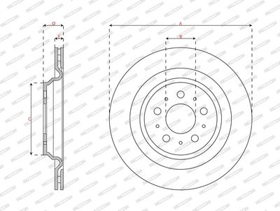 DISC FRANA FERODO DDF3016C1 2