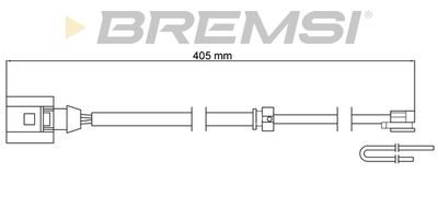 Сигнализатор, износ тормозных колодок BREMSI WI0793 для PORSCHE CAYENNE