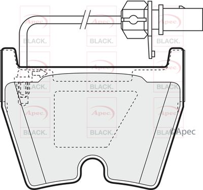 Brake Pad Set APEC PAD1378B