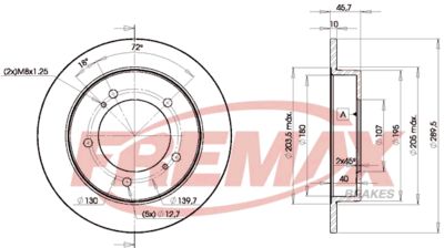 Тормозной диск FREMAX BD-6970 для GEO TRACKER