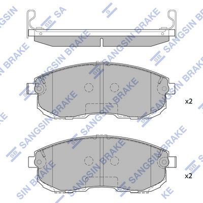 Комплект тормозных колодок, дисковый тормоз Hi-Q SP1107-FB для NISSAN MAXIMA