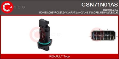 SENZOR DEBIT AER CASCO CSN71N01AS