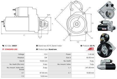 STARTER AS-PL S0031 4
