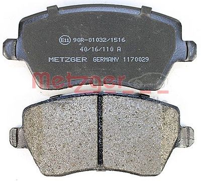 BREMSBELAGSATZ SCHEIBENBREMSE METZGER AUTOTEILE 1170029 2