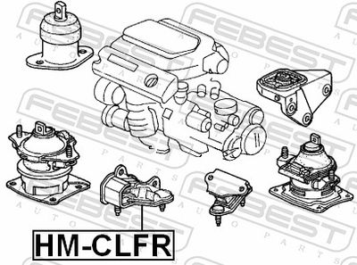 SUPORT TRANSMISIE AUTOMATA FEBEST HMCLFR 1