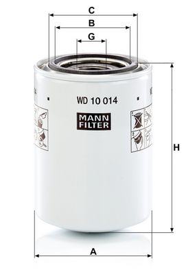Hydraulisch filter (geschroefd) past: URSUS 3514, 360 3P ADAMS 660, 660 B, 660 PF, 777, 777 PF ALLIS CHALMERS HD14, HD14C, HD15C, HD15G, HD19 BARBER GREENE 828, CA 60, CB 60 BOBCAT 542B, 543