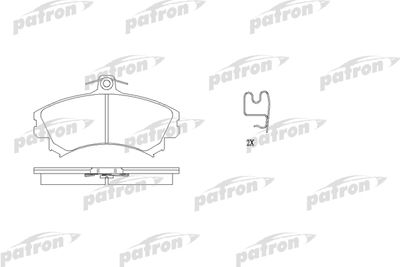 PATRON PBP1093 Тормозные колодки и сигнализаторы  для VOLVO V40 (Вольво В40)