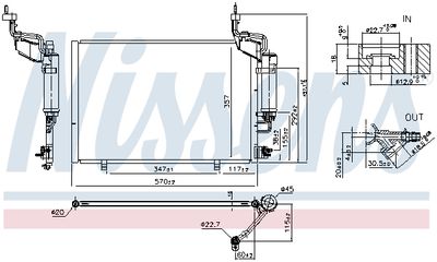 CONDENSATOR CLIMATIZARE NISSENS 940526 6