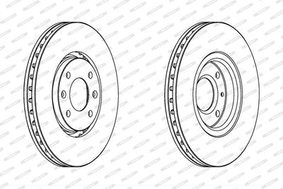 BREMSSCHEIBE FERODO DDF1106 1