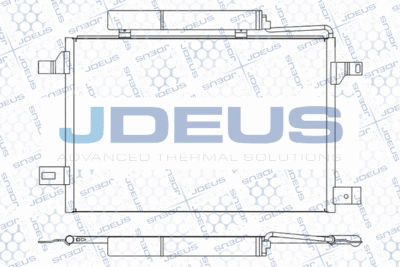 Конденсатор, кондиционер JDEUS M-7170760 для MERCEDES-BENZ T2/LN1