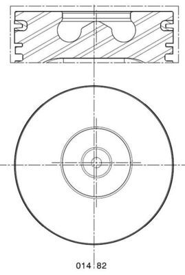 Zuiger - 0148201 - MAHLE