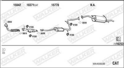 SISTEM DE ESAPAMENT WALKER MA40063B